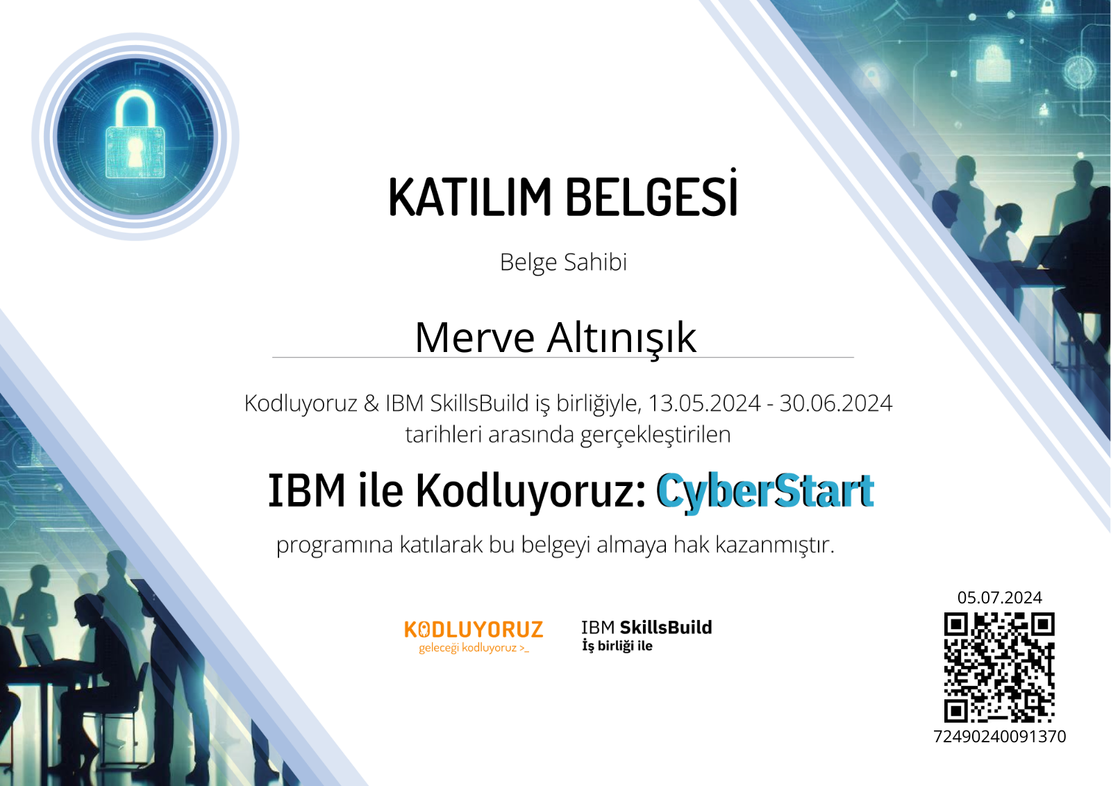 Screenshot of IBM CyberStart Program