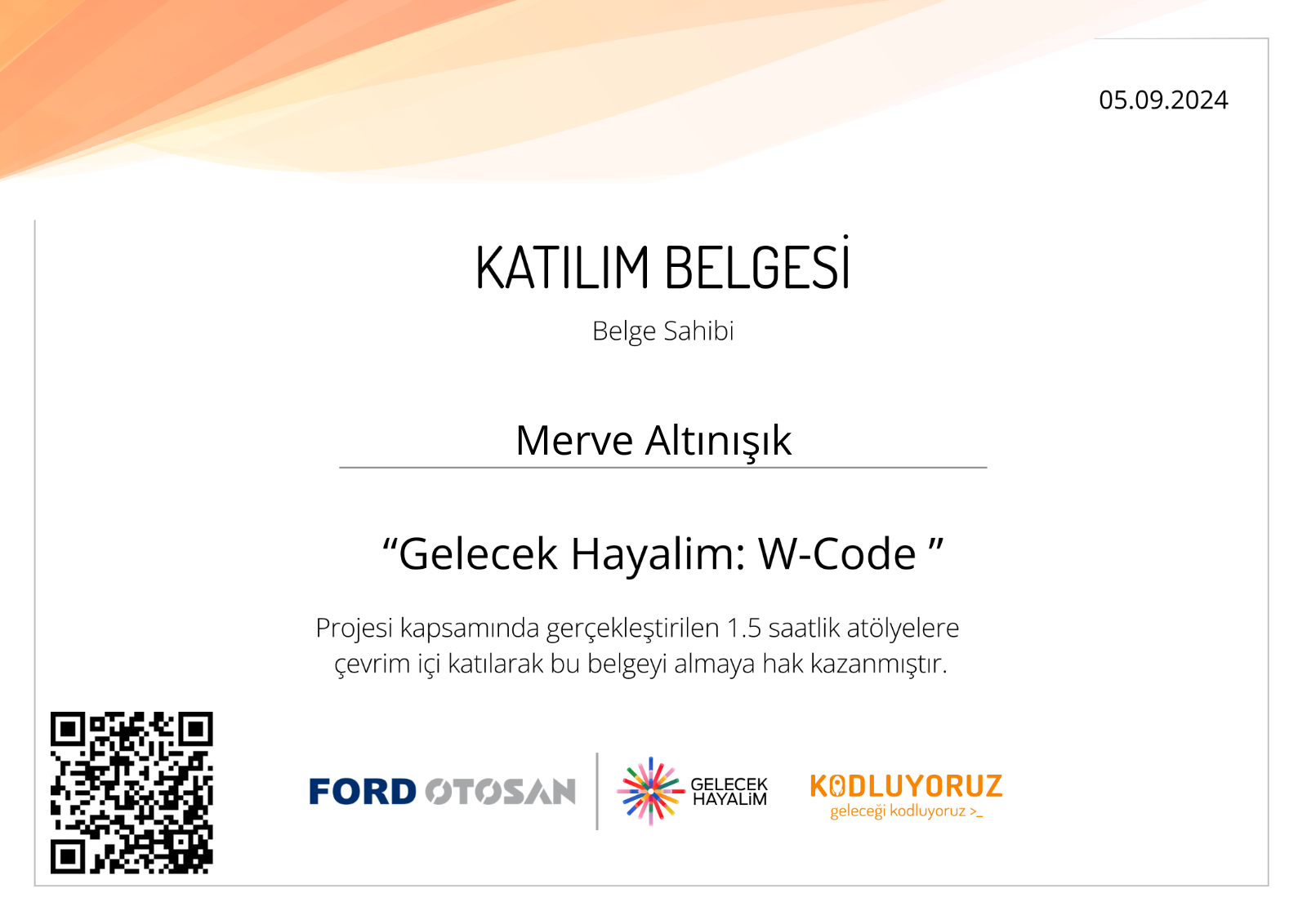 Screenshot of W-Code Program